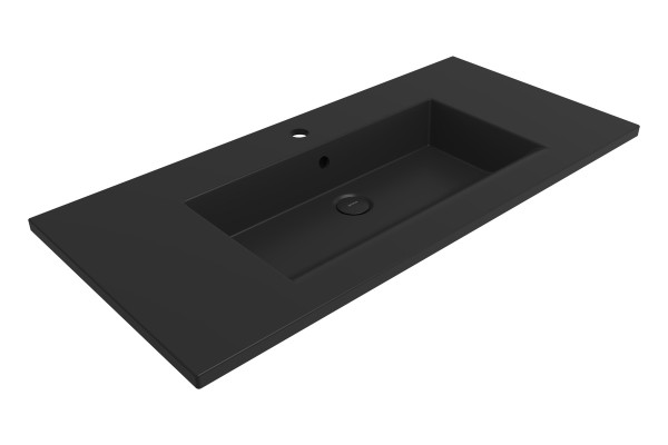 Bocci Milano Etajerli Lavabo - Mat Siyah
